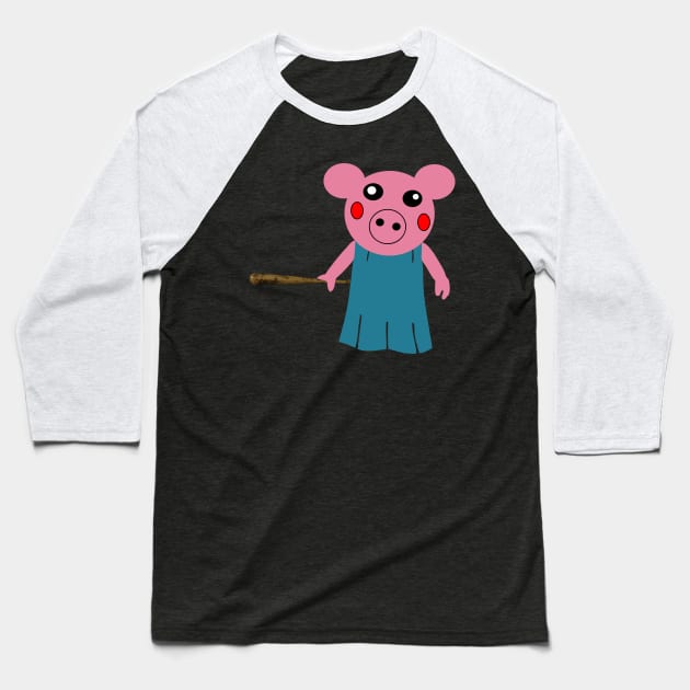 Piggy lovers Baseball T-Shirt by FreeKidsArt
